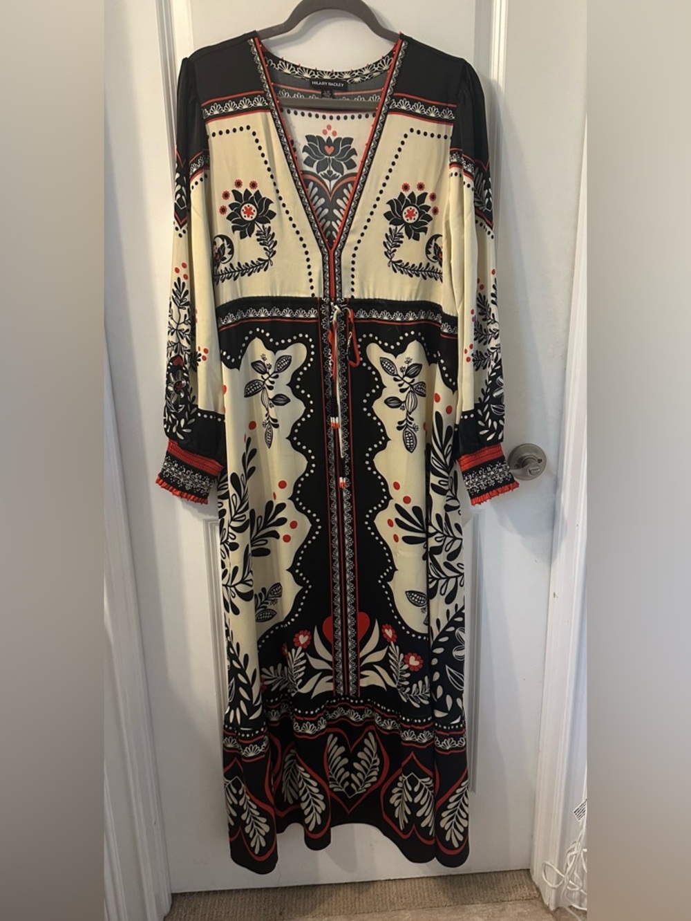 Hilary Radley Floral Maxi Dress, Size L